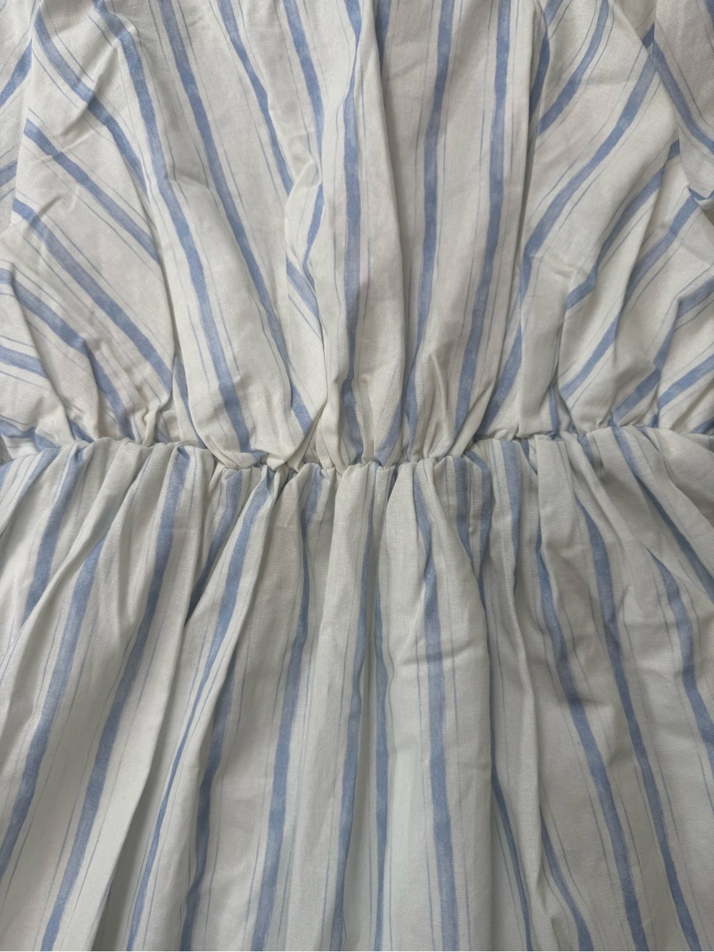 Princess Polly Monterrat Blue Stripe Cotton Mini Dress NWT US 2 Cottagecore - Picture 9 of 13